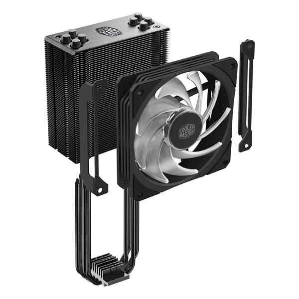 Cooler Master Hyper 212 RGB Black Edition R2 avec fixations LGA1700 Refroidissement Cooler Master, Ultra Pc Gamer Maroc