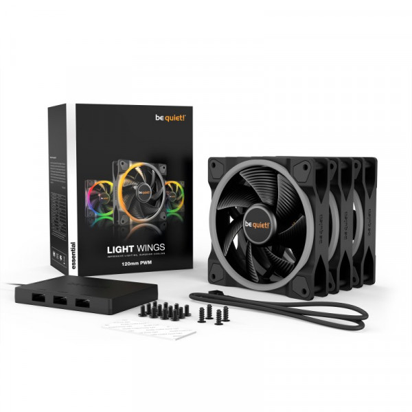 be quiet! Light Wings 120 mm PWM ARGB Triple Pack Refroidissement be quiet!, Ultra Pc Gamer Maroc
