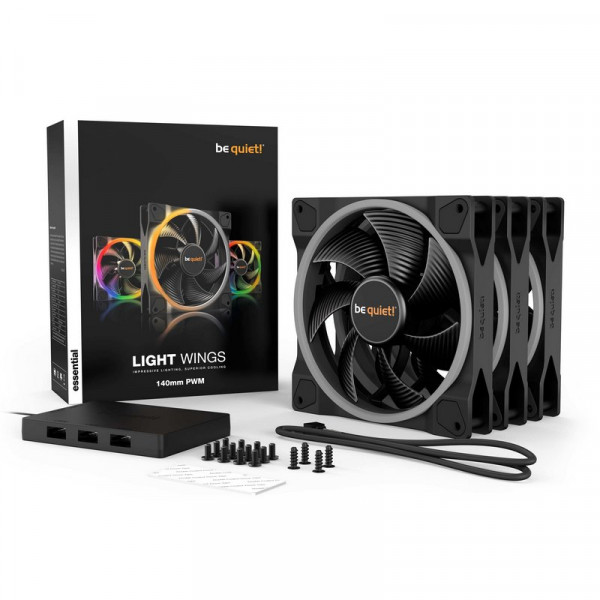 be quiet! Light Wings 140 mm PWM ARGB Triple Pack Refroidissement be quiet!, Ultra Pc Gamer Maroc