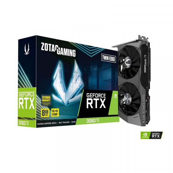 ZOTAC GeForce RTX 3060 Ti Twin Edge 8GB GDDR6 Cartes graphiques Zotac, Ultra Pc Gamer Maroc