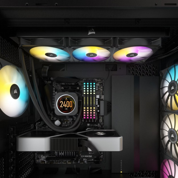 Corsair iCue H150i LCD Elite - 360 mm Refroidissement Corsair, Ultra Pc Gamer Maroc