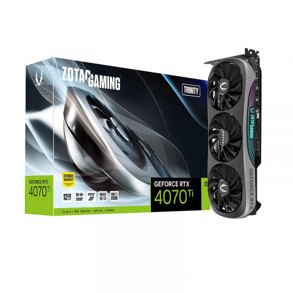 ZOTAC GeForce RTX 4070 Ti Trinity 12GB GDDR6X Cartes graphiques Zotac, Ultra Pc Gamer Maroc