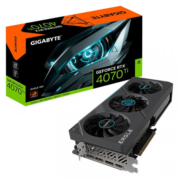 Gigabyte GeForce RTX 4070 Ti EAGLE 12GB GDDR6X Cartes graphiques Gigabyte, Ultra Pc Gamer Maroc