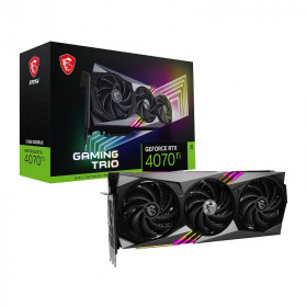 MSI GeForce RTX 4070 Ti GAMING TRIO 12GB GDDR6X Cartes graphiques MSI, Ultra Pc Gamer Maroc