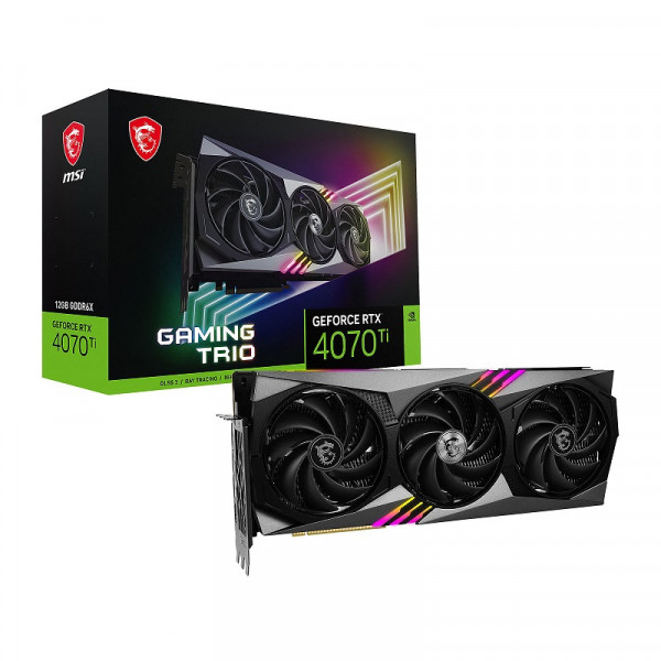 MSI GeForce RTX 4070 Ti GAMING TRIO 12GB GDDR6X Cartes graphiques MSI, Ultra Pc Gamer Maroc