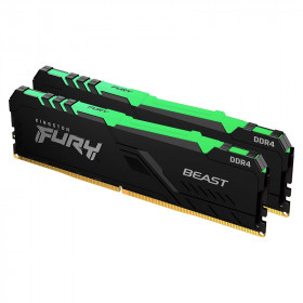 Kingston FURY Beast RGB 16Go (2 x 8Go) DDR4 3200 MHz CL16 Mémoire vive PC Kingston, Ultra Pc Gamer Maroc