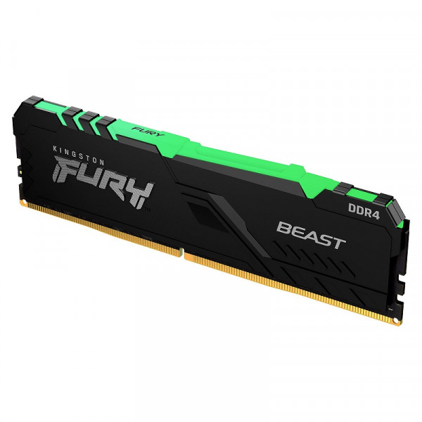 Kingston FURY Beast RGB 16Go (1 x 16Go) DDR4 3200 MHz CL16 Mémoire vive PC Kingston, Ultra Pc Gamer Maroc