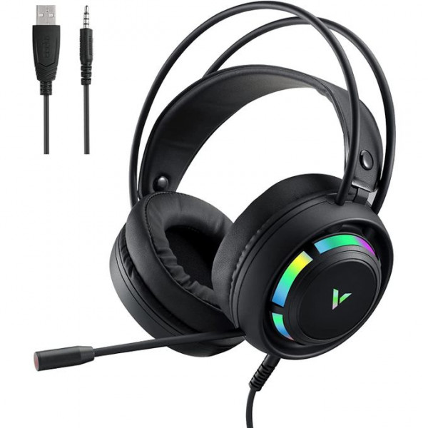 Rapoo VH110 RGB Casques Rapoo, Ultra Pc Gamer Maroc