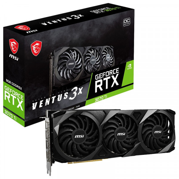 MSI GeForce RTX 3070 Ti VENTUS 3X OC 8GB GDDR6X NVIDIA MSI, Ultra Pc Gamer Maroc