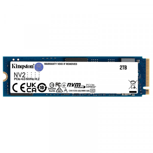 Kingston SSD NV2 2TB M.2 NVMe Disques SSD Kingston, Ultra Pc Gamer Maroc