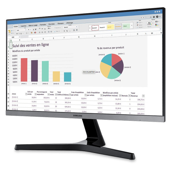 Samsung S24R35AFHU 24" 75Hz Moniteurs Samsung, Ultra Pc Gamer Maroc