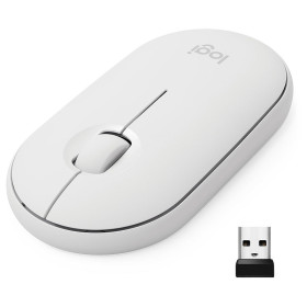Logitech Pebble M350 (Blanc) Souris Logitech, Ultra Pc Gamer Maroc