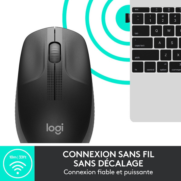Logitech M190 (Charbon) Souris Logitech, Ultra Pc Gamer Maroc