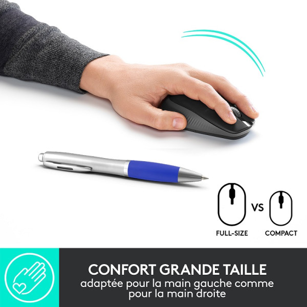Logitech M190 (Charbon) Souris Logitech, Ultra Pc Gamer Maroc