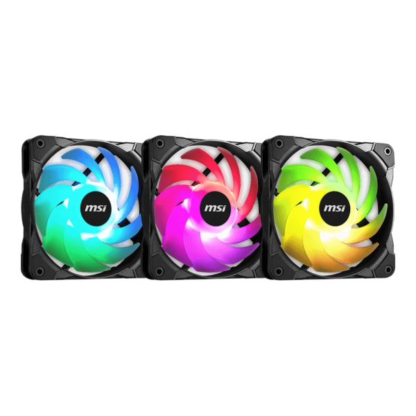 MSI F12A-3 (Triple Pack) Noir Ventilateurs boîtier MSI, Ultra Pc Gamer Maroc
