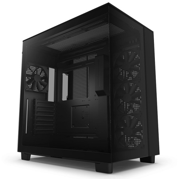 NZXT H9 Flow Black Boitiers PC NZXT, Ultra Pc Gamer Maroc