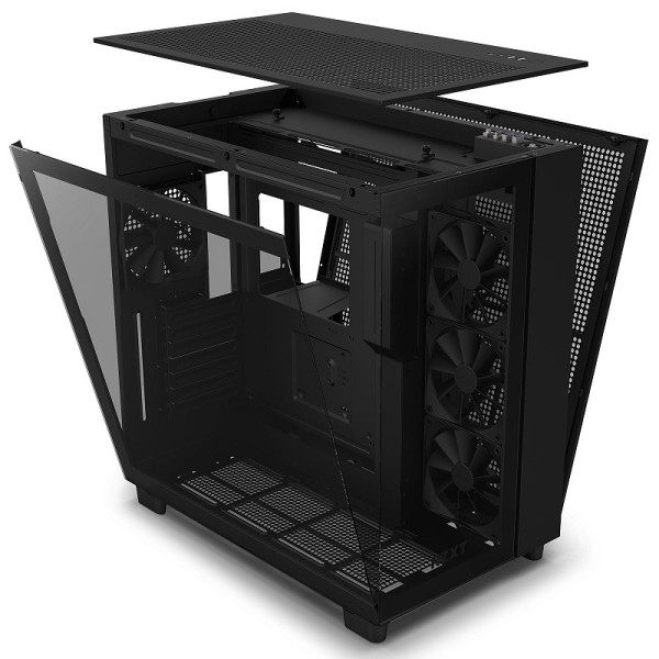 NZXT H9 Flow Black Boitiers PC NZXT, Ultra Pc Gamer Maroc