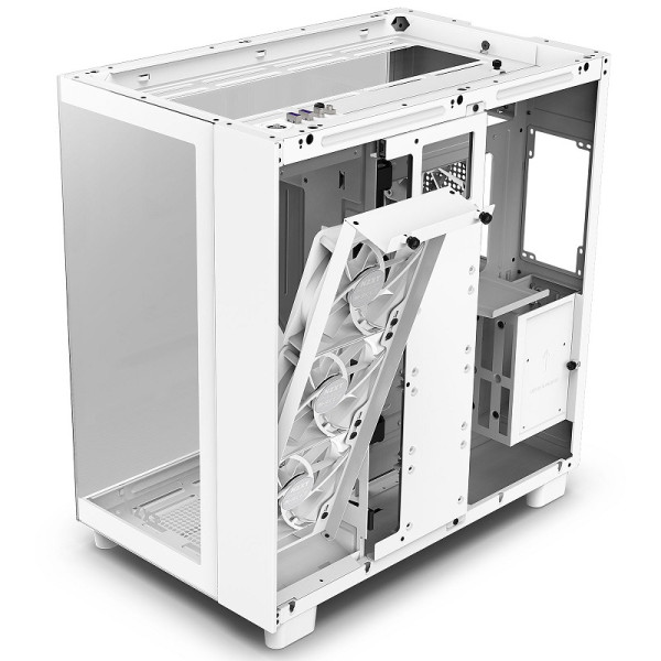 NZXT H9 Flow White Boitiers PC NZXT, Ultra Pc Gamer Maroc