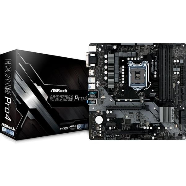 Asrock H370M Pro4 Composants ASRock, Ultra Pc Gamer Maroc