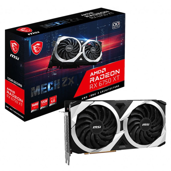 MSI Radeon RX 6750 XT MECH 2X OC 12GB GDDR6 Cartes graphiques MSI, Ultra Pc Gamer Maroc