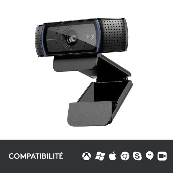 Logitech HD Pro Webcam C920 Refresh Webcams Logitech, Ultra Pc Gamer Maroc