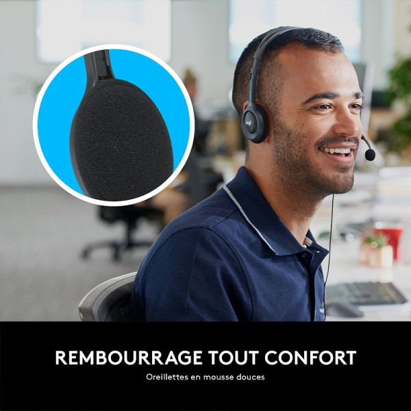 Logitech Stereo Headset H111 Casques Logitech, Ultra Pc Gamer Maroc