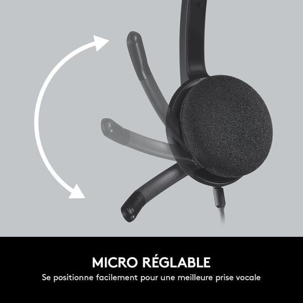 Logitech USB Headset H340 Casques Logitech, Ultra Pc Gamer Maroc