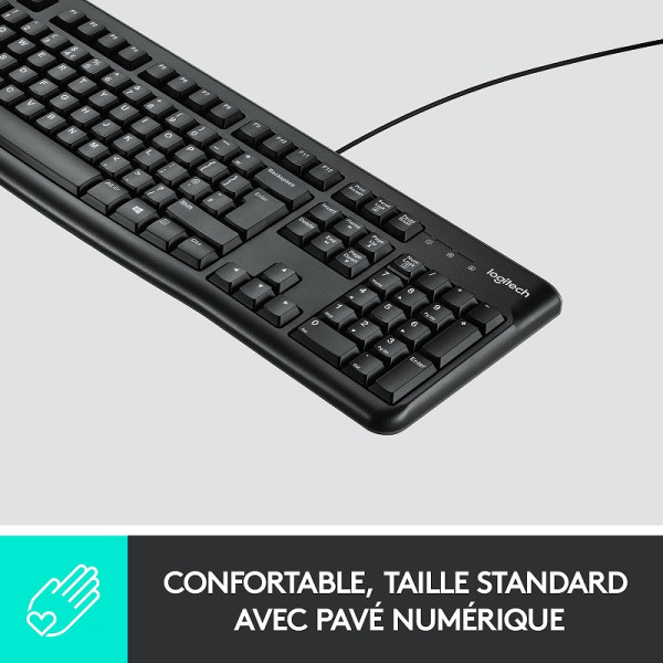 Logitech Keyboard K120 AZERTY Claviers Logitech, Ultra Pc Gamer Maroc