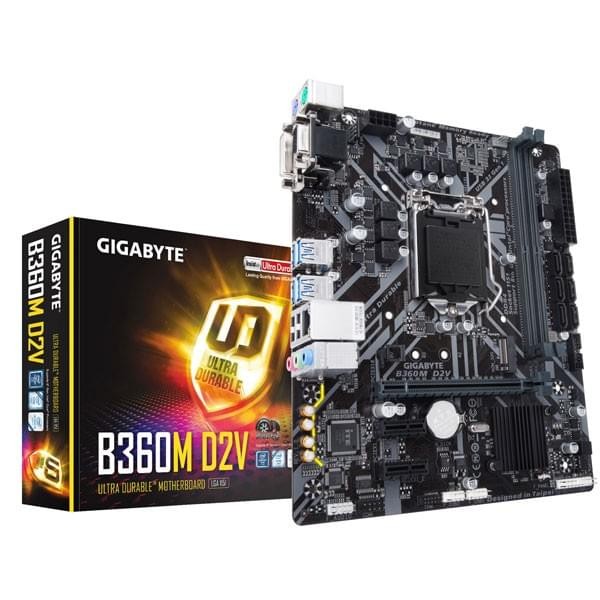 Gigabyte B360M D2V Cartes mères Gigabyte, Ultra Pc Gamer Maroc