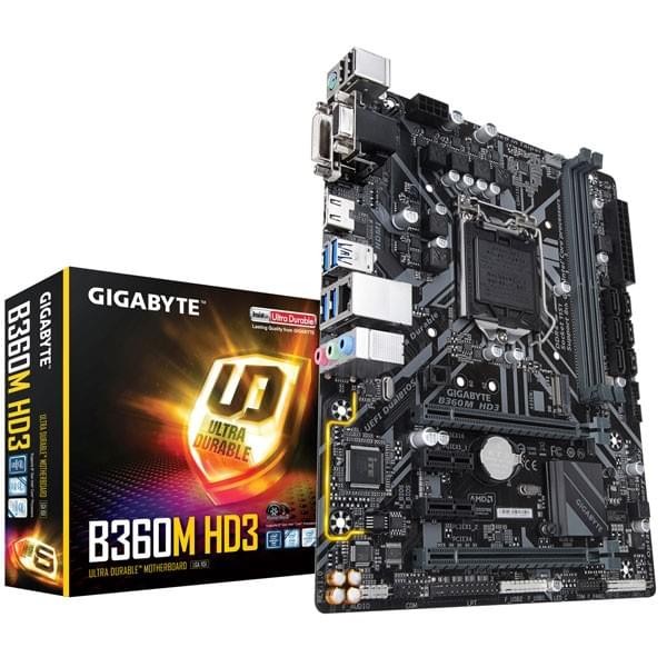 Gigabyte B360M HD3 Cartes mères Gigabyte, Ultra Pc Gamer Maroc