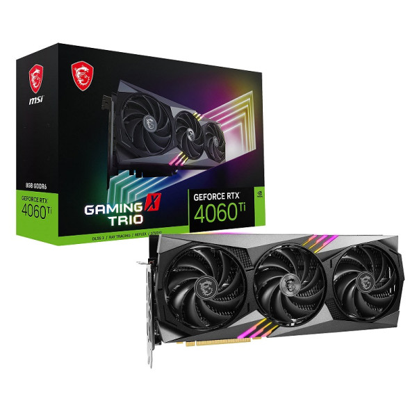 MSI GeForce RTX 4060 Ti GAMING X TRIO 8GB GDDR6 Cartes graphiques MSI, Ultra Pc Gamer Maroc