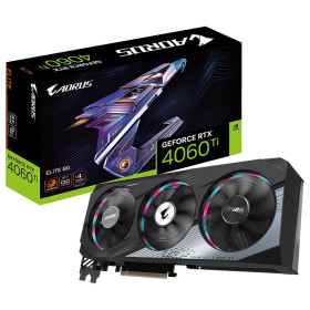 Gigabyte AORUS GeForce RTX 4060 Ti ELITE 8GB GDDR6 Cartes graphiques Gigabyte, Ultra Pc Gamer Maroc
