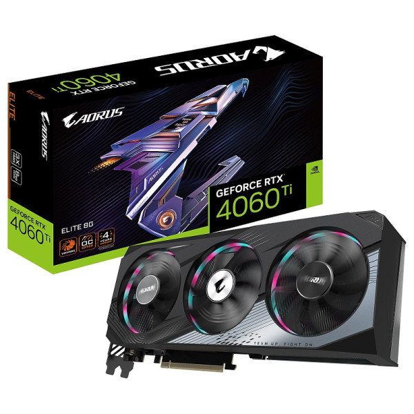Gigabyte AORUS GeForce RTX 4060 Ti ELITE 8GB GDDR6 Cartes graphiques Gigabyte, Ultra Pc Gamer Maroc