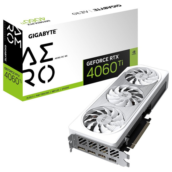 Gigabyte GeForce RTX 4060 Ti AERO OC 8GB GDDR6 Cartes graphiques Gigabyte, Ultra Pc Gamer Maroc