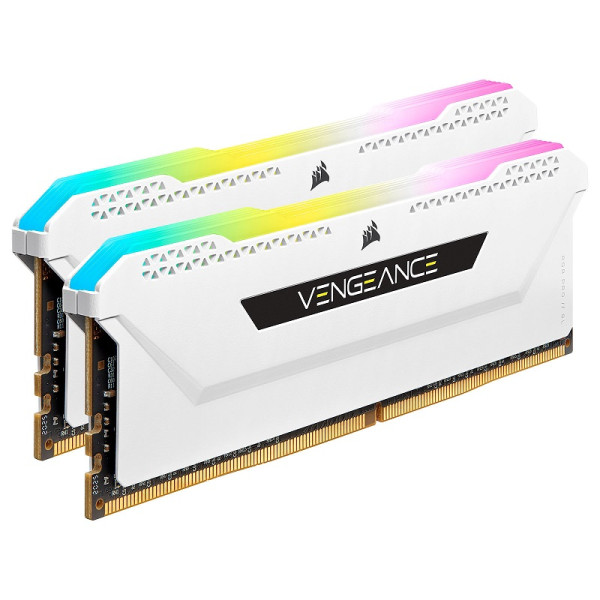 Corsair Vengeance RGB PRO SL Series 32 Go (2 x 16 Go) DDR4 3600 MHz CL18 - Blanc Mémoire vive PC Corsair, Ultra Pc Gamer Maroc