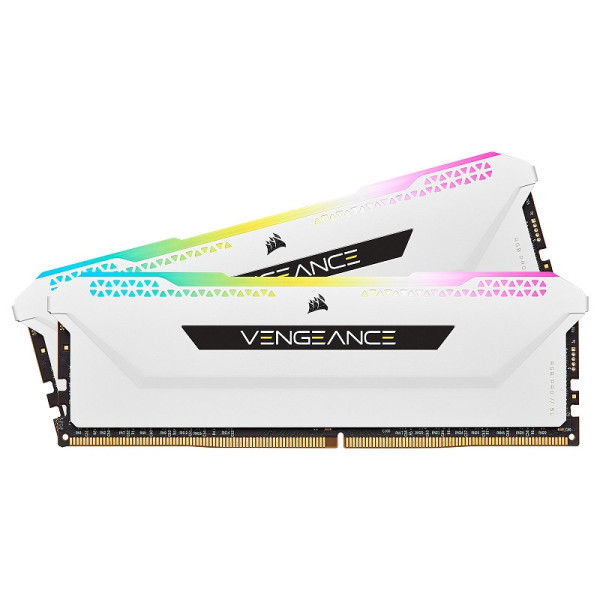 Corsair Vengeance RGB PRO SL Series 32 Go (2 x 16 Go) DDR4 3600 MHz CL18 - Blanc Mémoire vive PC Corsair, Ultra Pc Gamer Maroc