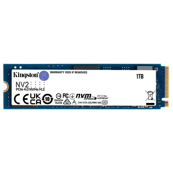 Kingston SSD NV2 1TB M.2 NVMe Disques SSD Kingston, Ultra Pc Gamer Maroc