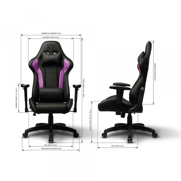 Cooler Master Caliber R1 Purple Chaise gamer Cooler Master, Ultra Pc Gamer Maroc
