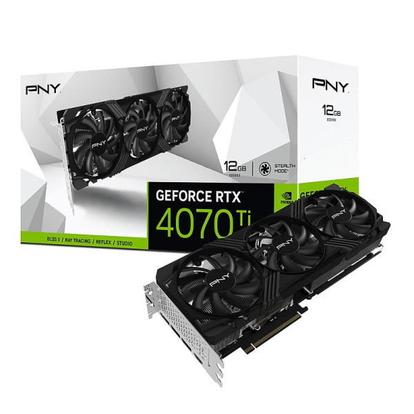 PNY GeForce RTX 4070 Ti VERTO Triple Fan 12GB GDDR6X Cartes graphiques Zotac, Ultra Pc Gamer Maroc