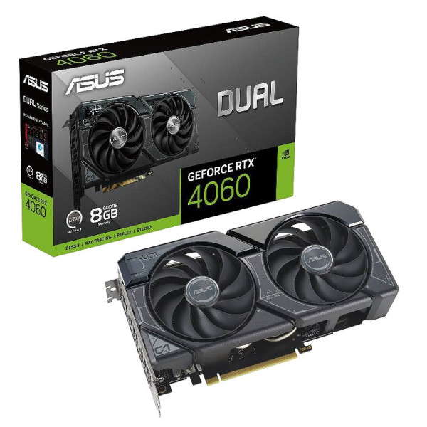 ASUS GeForce RTX 4060 Dual 8GB GDDR6 Cartes graphiques ASUS, Ultra Pc Gamer Maroc