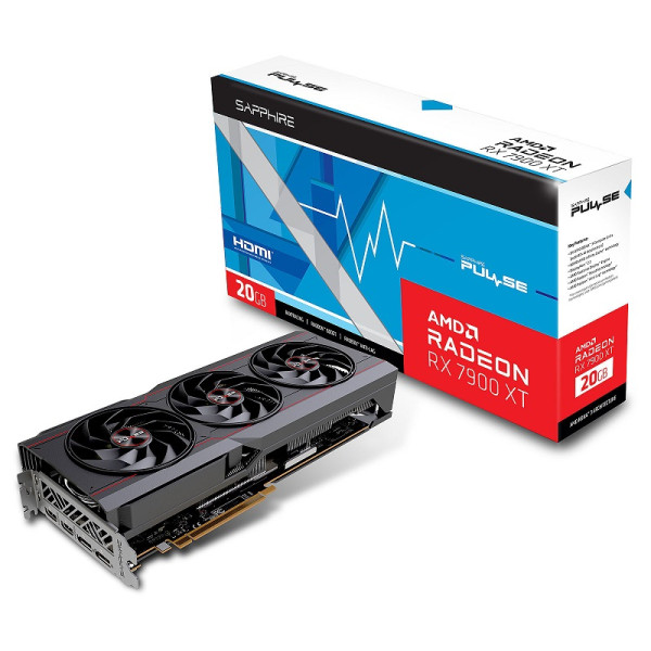 Sapphire Pulse AMD Radeon RX 7900 XT 20GB GDDR6 Cartes graphiques Sapphire, Ultra Pc Gamer Maroc