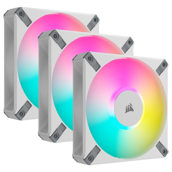 Corsair AF120 RGB Elite Triple Pack Blanc Refroidissement Corsair, Ultra Pc Gamer Maroc