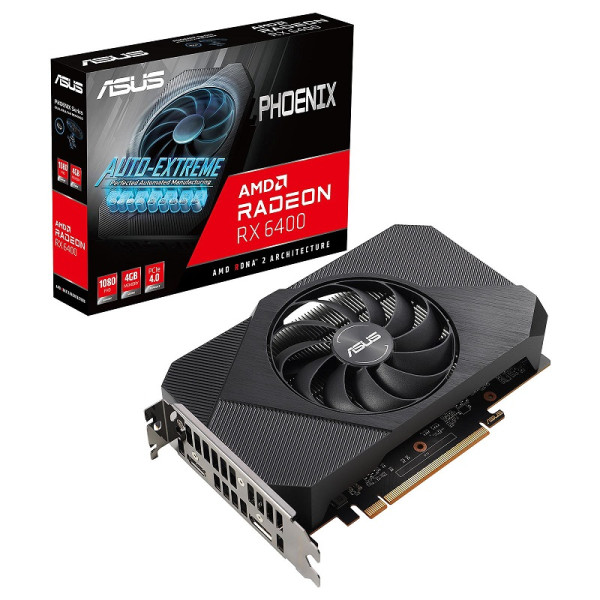ASUS Radeon RX 6400 Phoenix 4GB GDDR6 Cartes graphiques ASUS, Ultra Pc Gamer Maroc