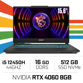 MSI CYBORG 15 A12VF i5-12450H/16GB/512GB SSD/RTX4060 8GB/15.6'' 144Hz PC Portables Gamer MSI, Ultra Pc Gamer Maroc