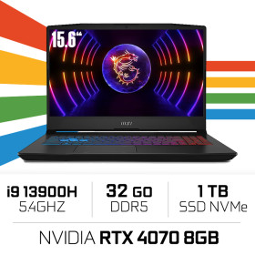 MSI Pulse 15 B13VGK i9-13900H/32GB/1TB SSD/RTX4070 8GB/15.6'' 165Hz IPS QHD PC Portables Gamer MSI, Ultra Pc Gamer Maroc