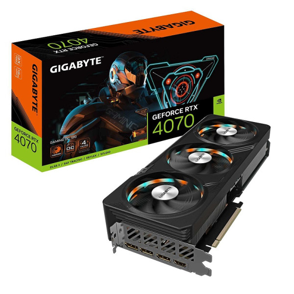 Gigabyte GeForce RTX 4070 GAMING OC 12GB GDDR6X Cartes graphiques Gigabyte, Ultra Pc Gamer Maroc