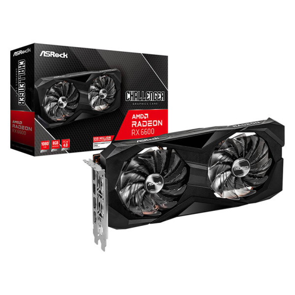 ASRock Radeon RX 6600 Challenger 8GB GDDR6 AMD ASRock, Ultra Pc Gamer Maroc