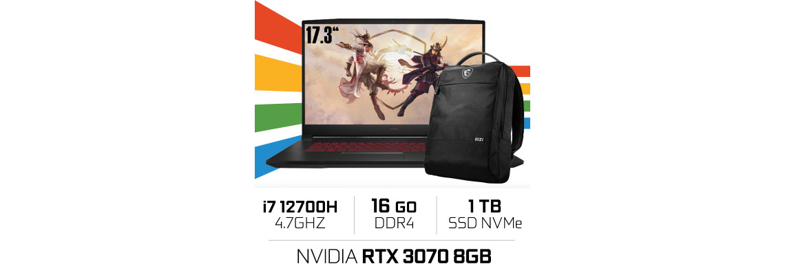 MSI Katana GF76-12UGS-032JP 踏み分け 17.3型ゲーミングPC