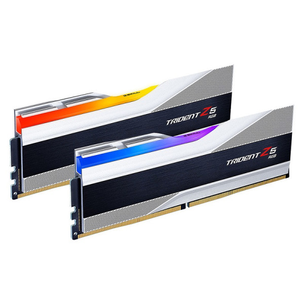 G.Skill Trident Z5 RGB 32Go (2 x 16Go) DDR5 6400 MHz CL32 - Argent