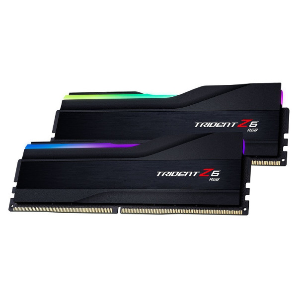G.Skill Trident Z5 RGB 32Go (2 x 16Go) DDR5 6000 MHz CL36 - Noir Mémoire vive DDR5 G.Skill, Ultra Pc Gamer Maroc